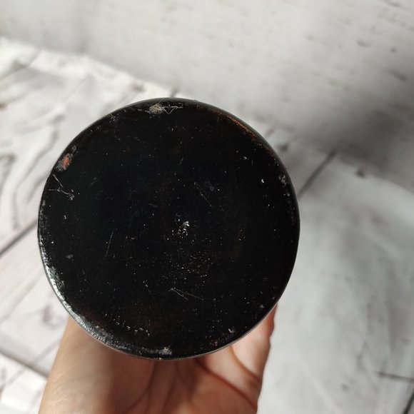 Handcarved Base Glazed Wooden Footed Featuring Beautiful Flower 8” - Picture 4 of 6